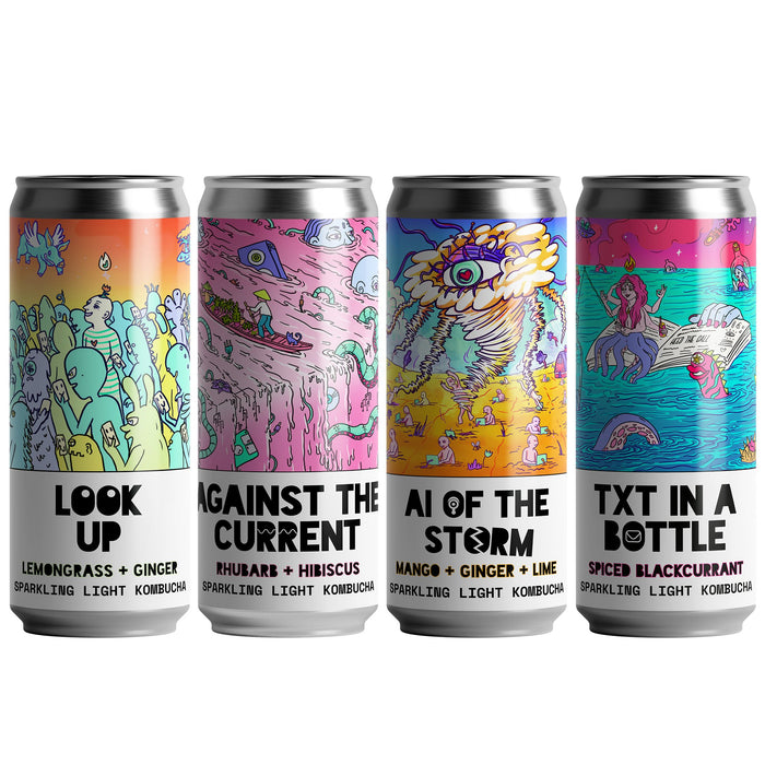 Counter Culture Drinks - Sparkling Light Kombucha Drinks // Mixed Case cans