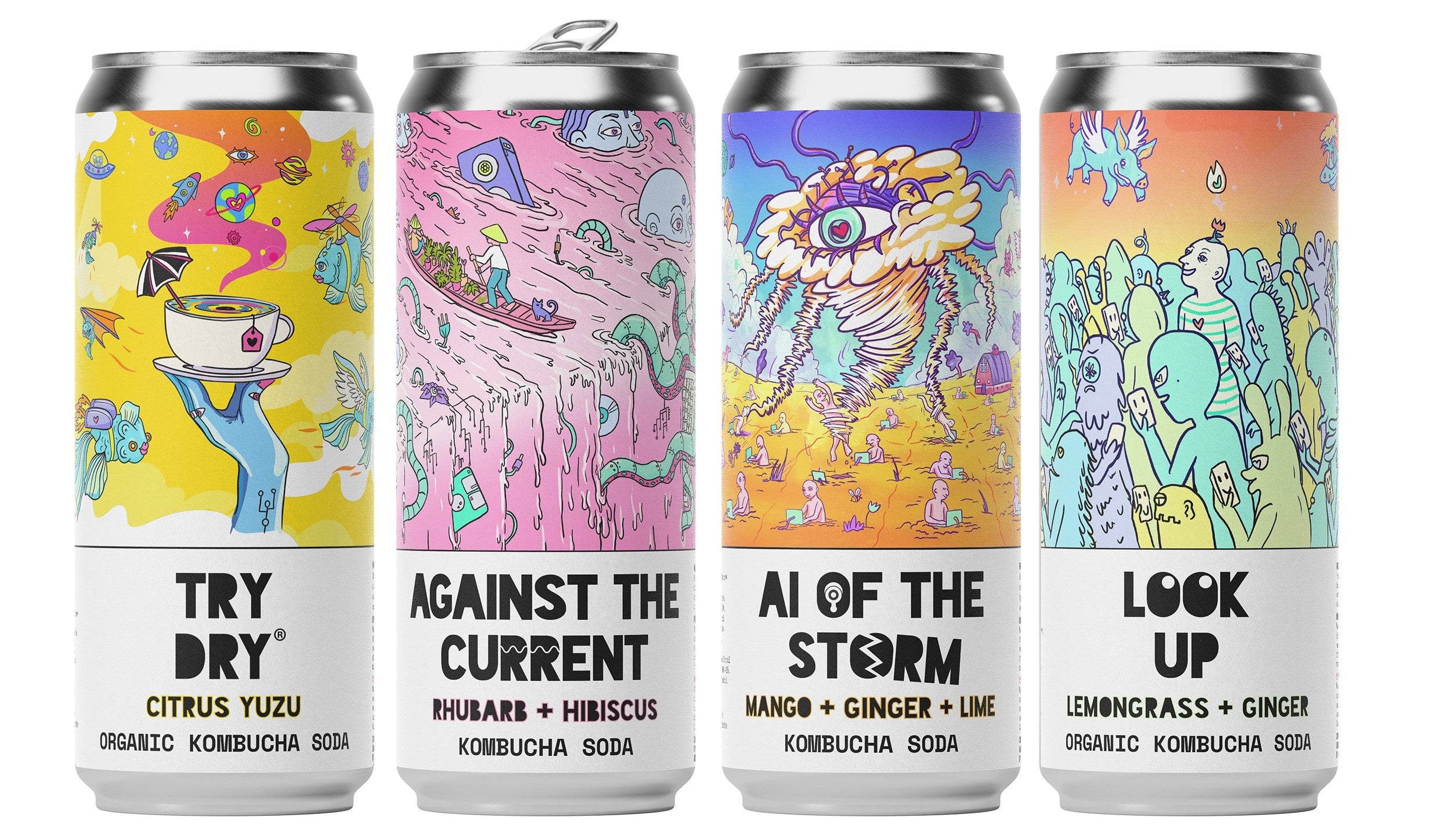 Top sellers of kombucha soda range
