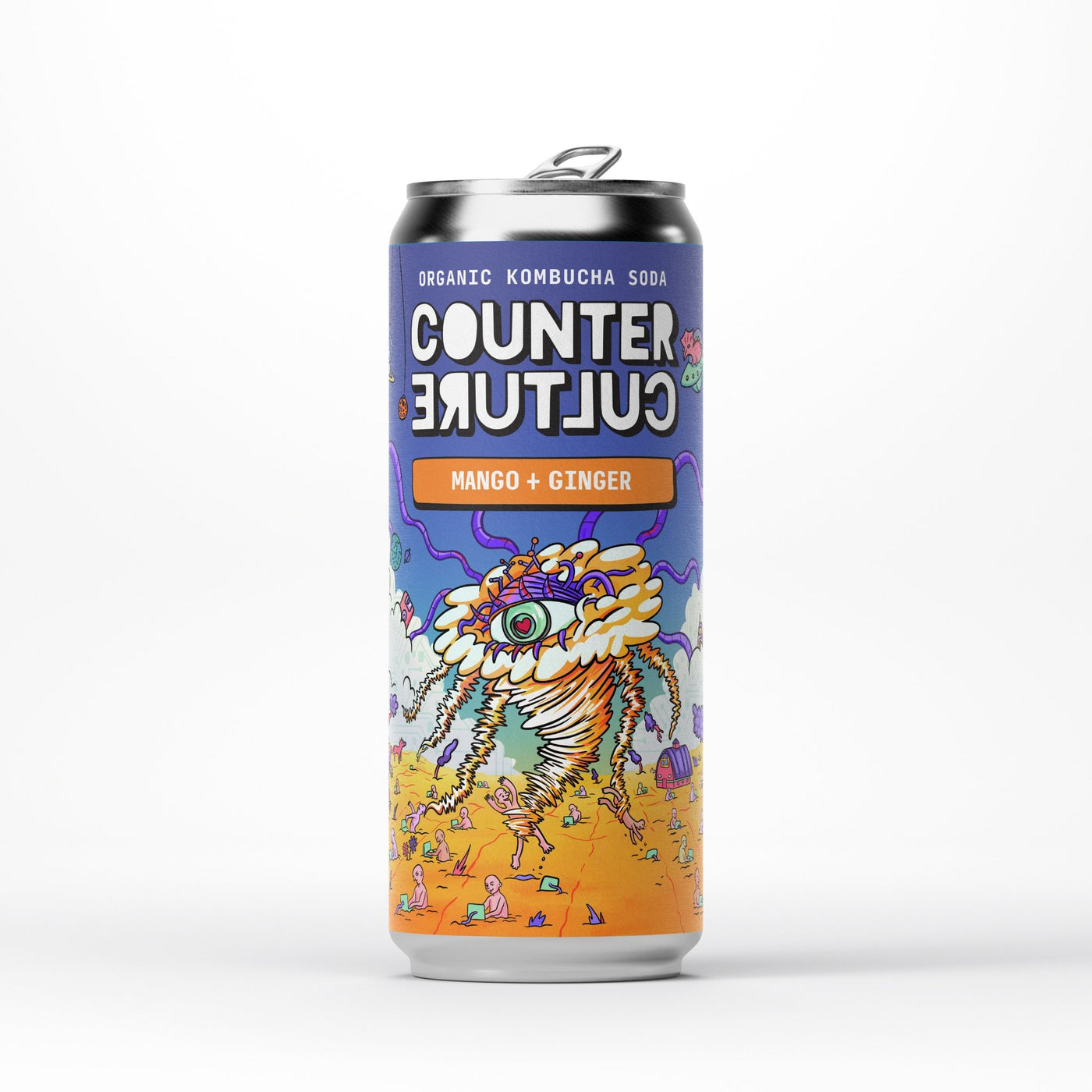 12 x Mango + Ginger Organic Kombucha Soda 330ml